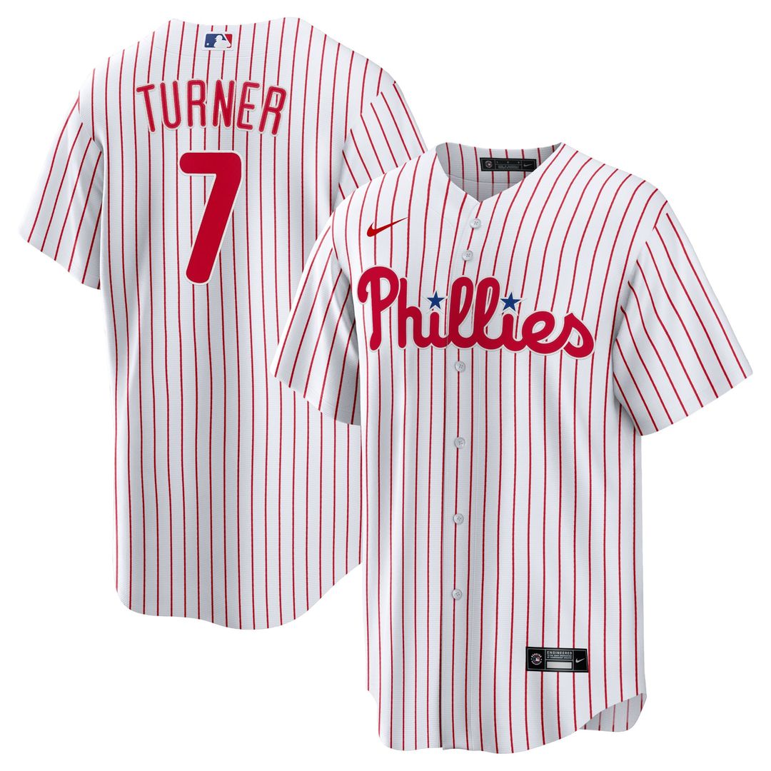 Philadelphia Phillies Trea Turner Home Replica Jersey | White