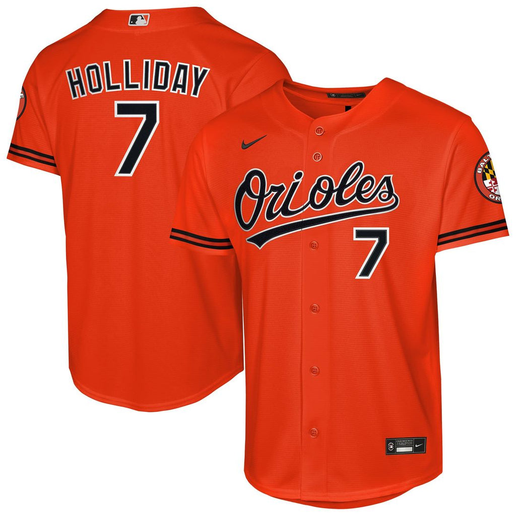 Baltimore Orioles Jackson Holliday Youth Alternate 2 Stadium Jersey | Orange