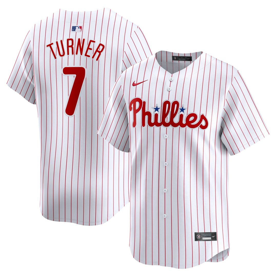 Philadelphia Phillies Trea Turner Youth Home Limited Jersey | White