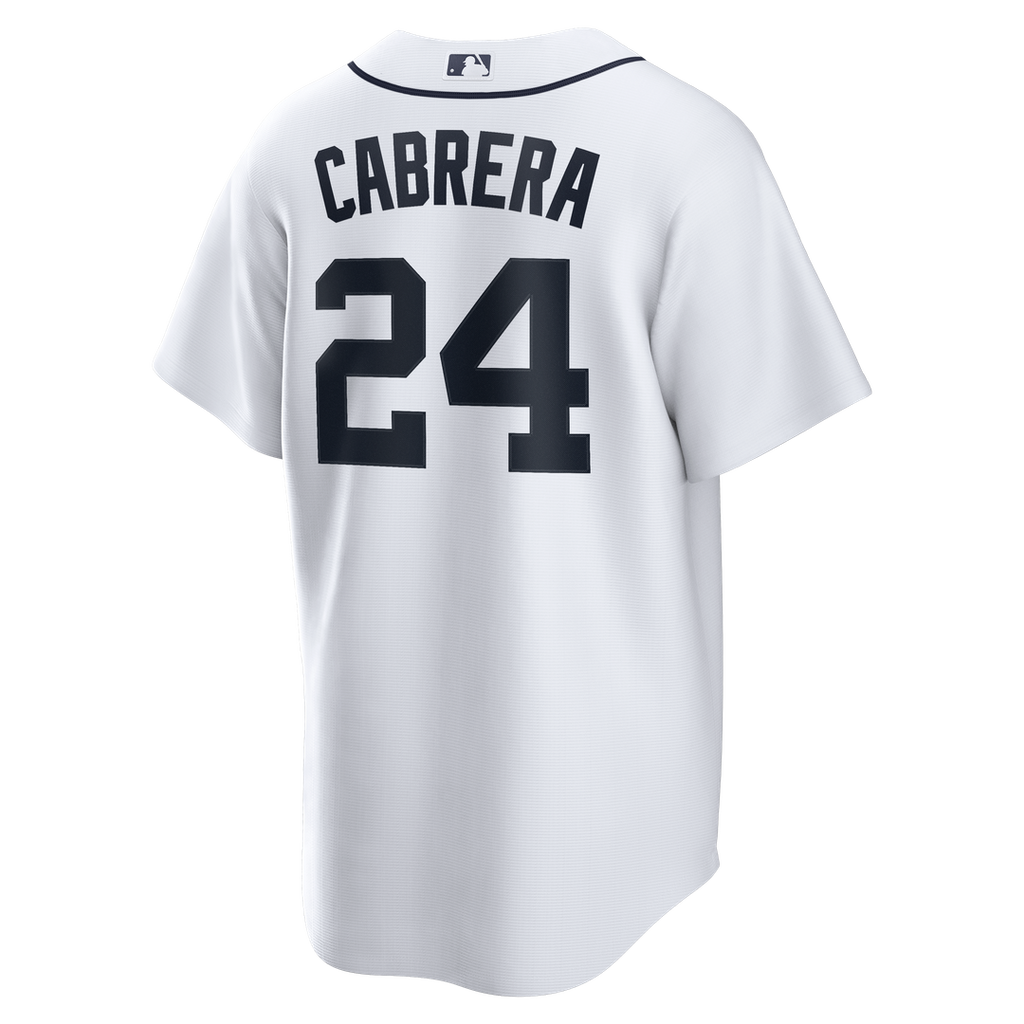 Detroit Tigers Miguel Cabrera Home Retired Replica Jersey | White
