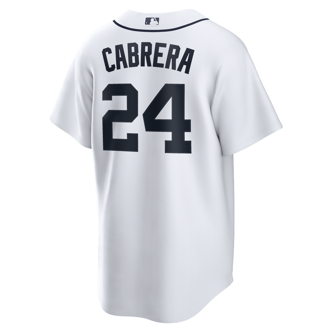 Detroit Tigers Miguel Cabrera Home Retired Replica Jersey | White