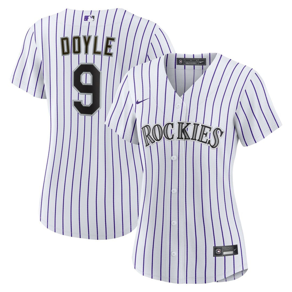 Colorado Rockies Brenton Doyle Women's Home Replica Jersey | White