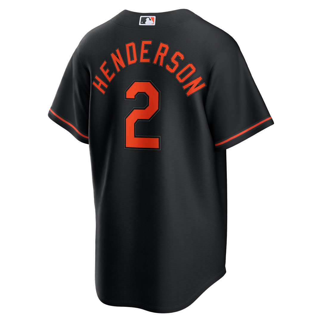 Baltimore Orioles Gunnar Henderson Alternate Replica Jersey | Black