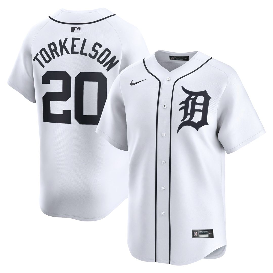 Detroit Tigers Spencer Torkelson Youth Home Limited Jersey | White