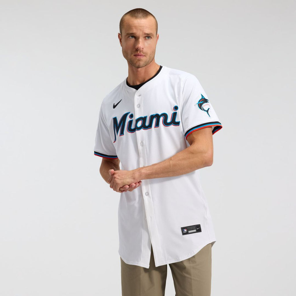Miami Marlins Home Elite Jersey | White