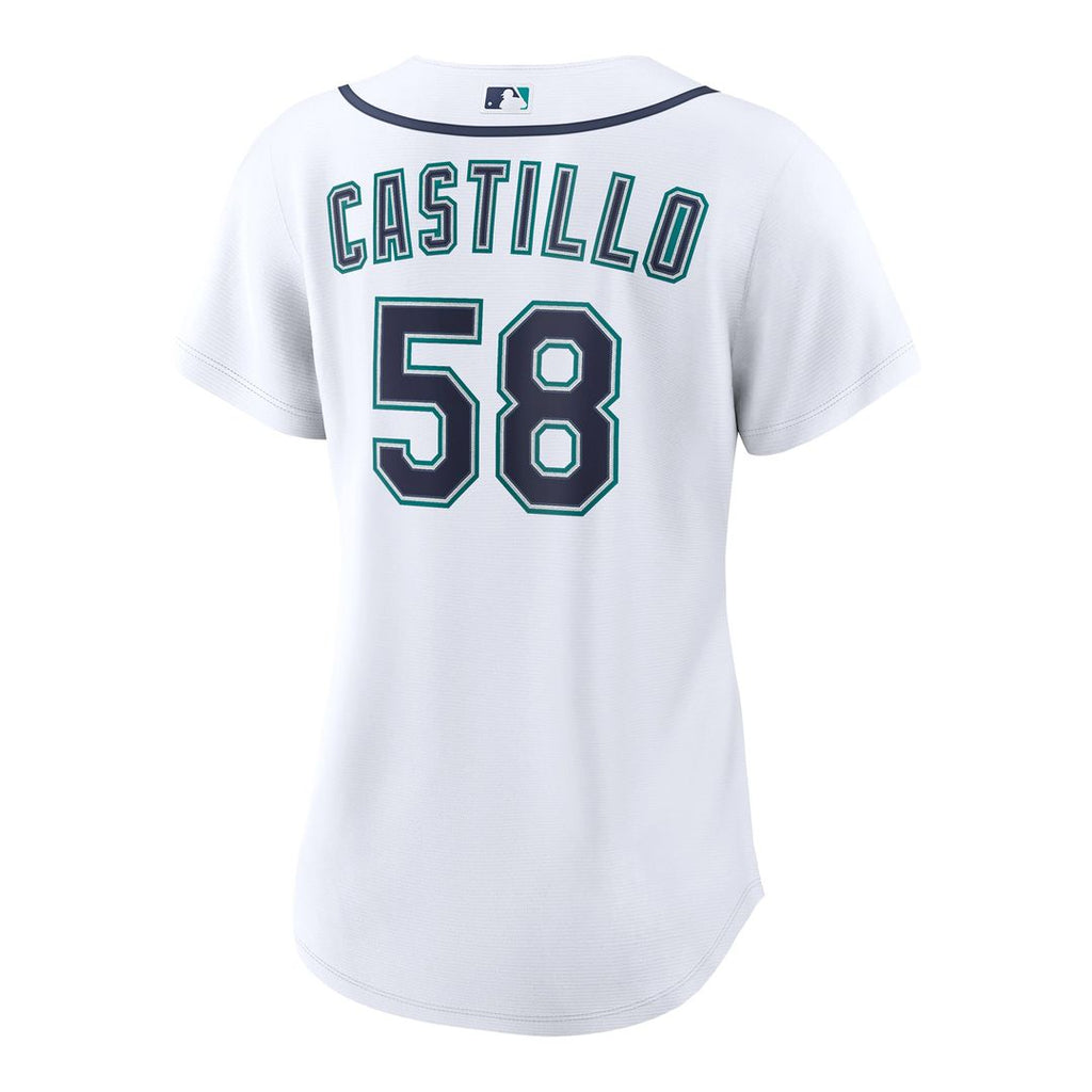 Seattle Mariners Luis Castillo Women's Home Replica Jersey | White