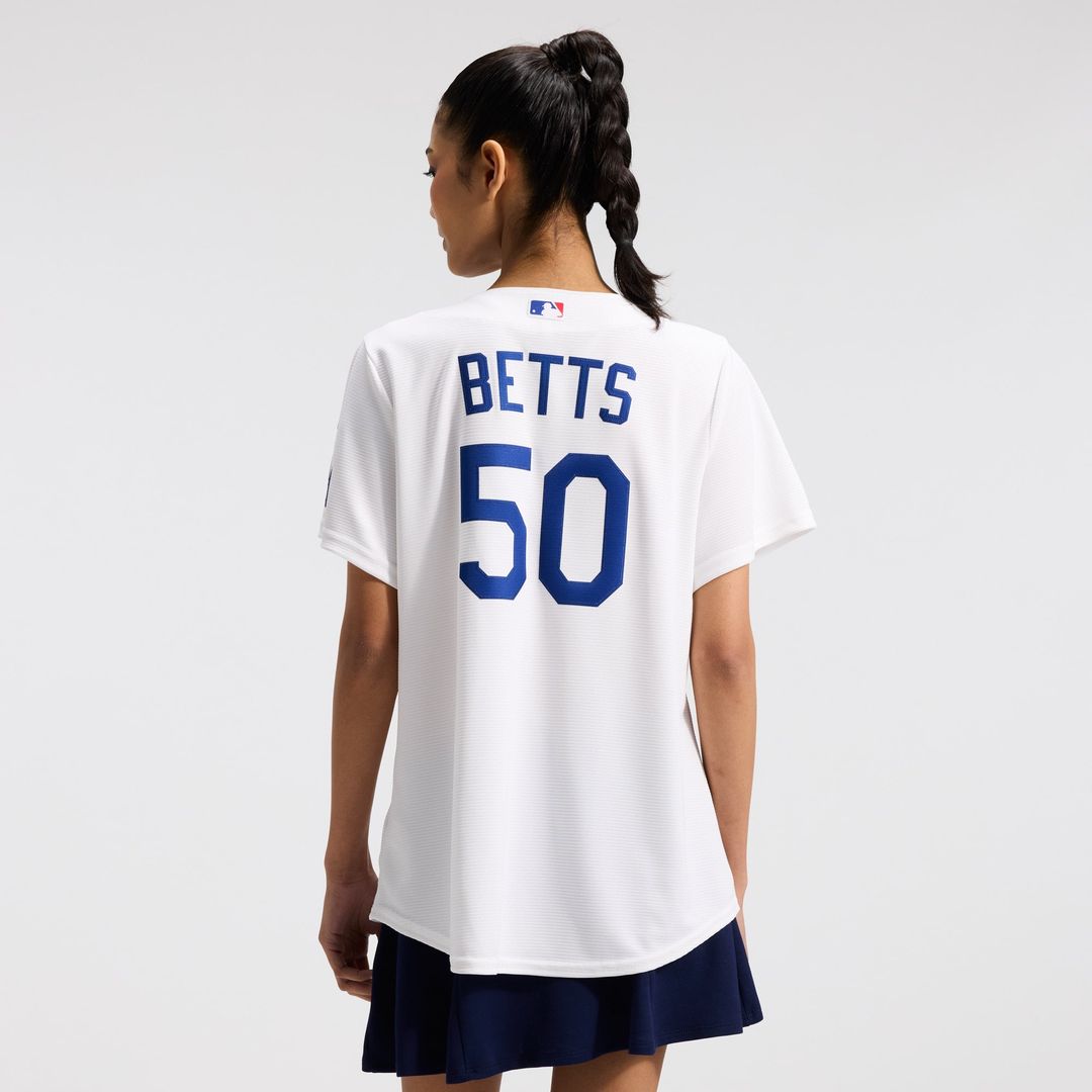 Los Angeles Dodgers Mookie Betts Women's Home Stadium Jersey | White