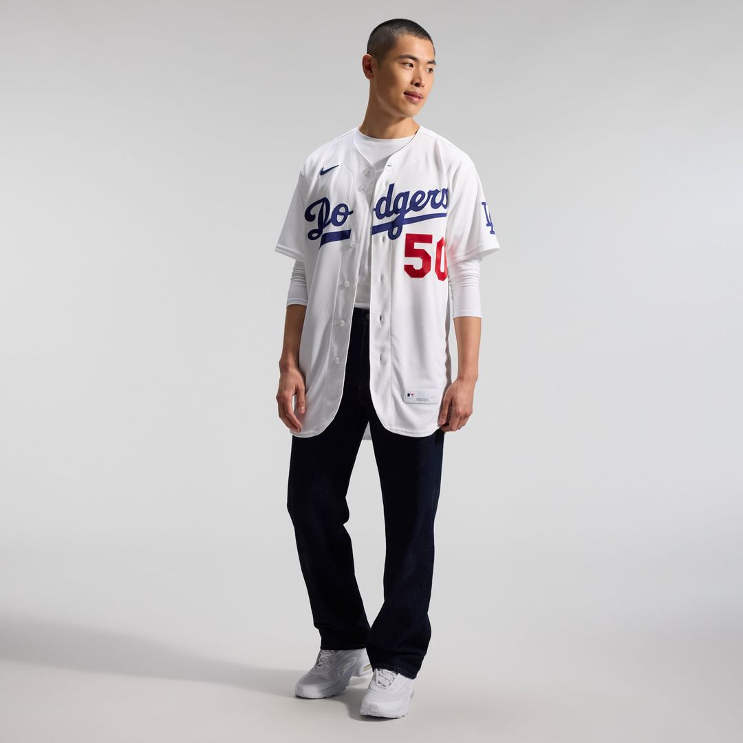 Los Angeles Dodgers Mookie Betts Home Authentic Jersey | White