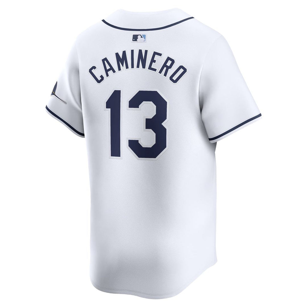 Tampa Bay Rays Junior Caminero Youth Home Limited Jersey | White