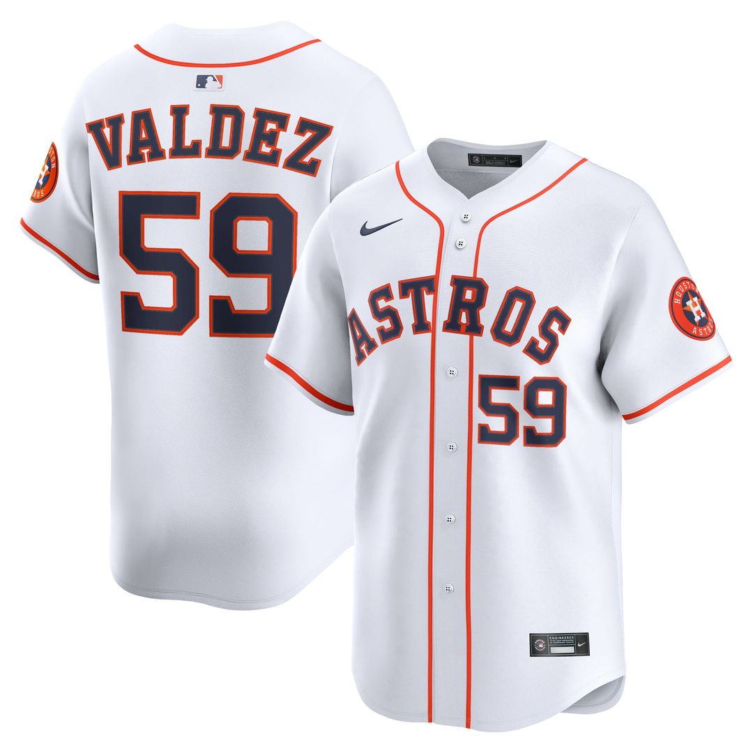 Houston Astros Framber Valdez Home Limited Jersey | White
