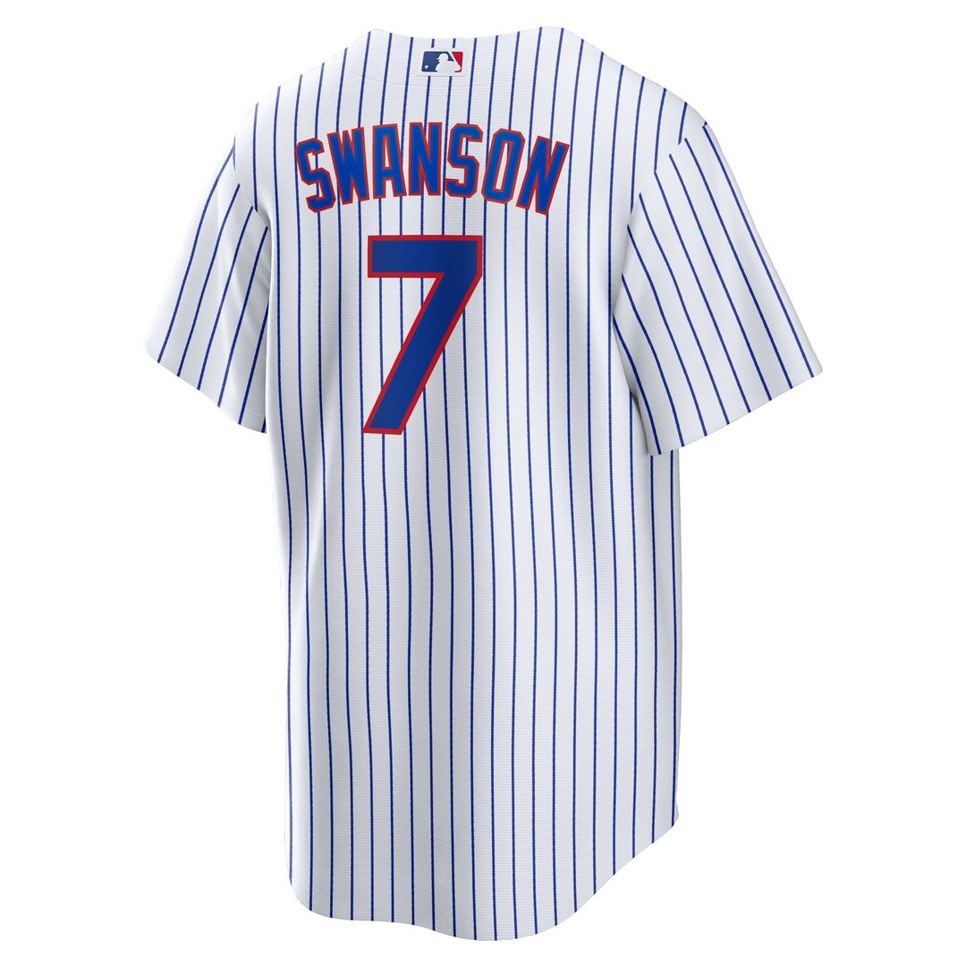 Chicago Cubs Dansby Swanson Replica Jersey | White