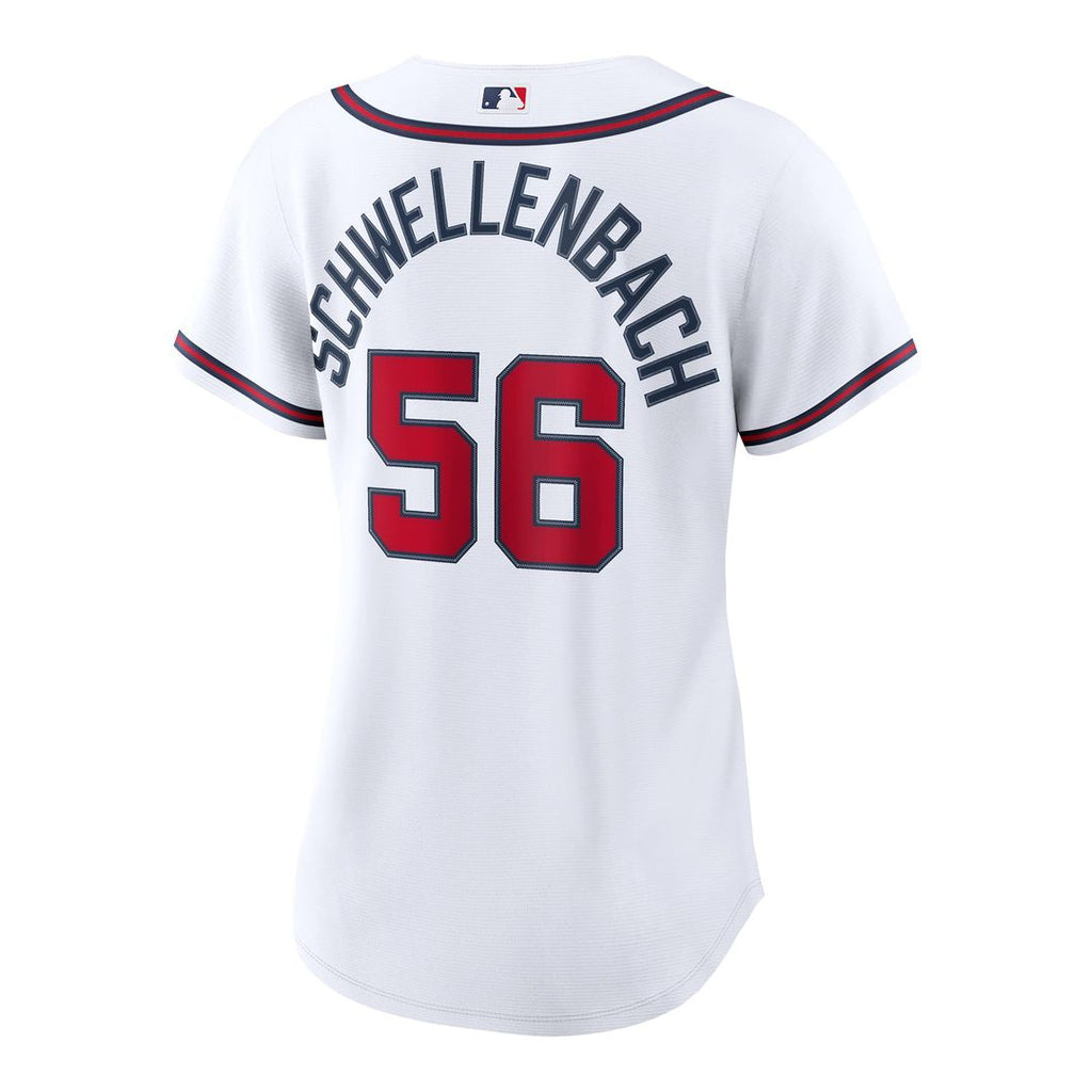 Atlanta Braves Spencer Schwellenbach Women's Home Replica Jersey | White