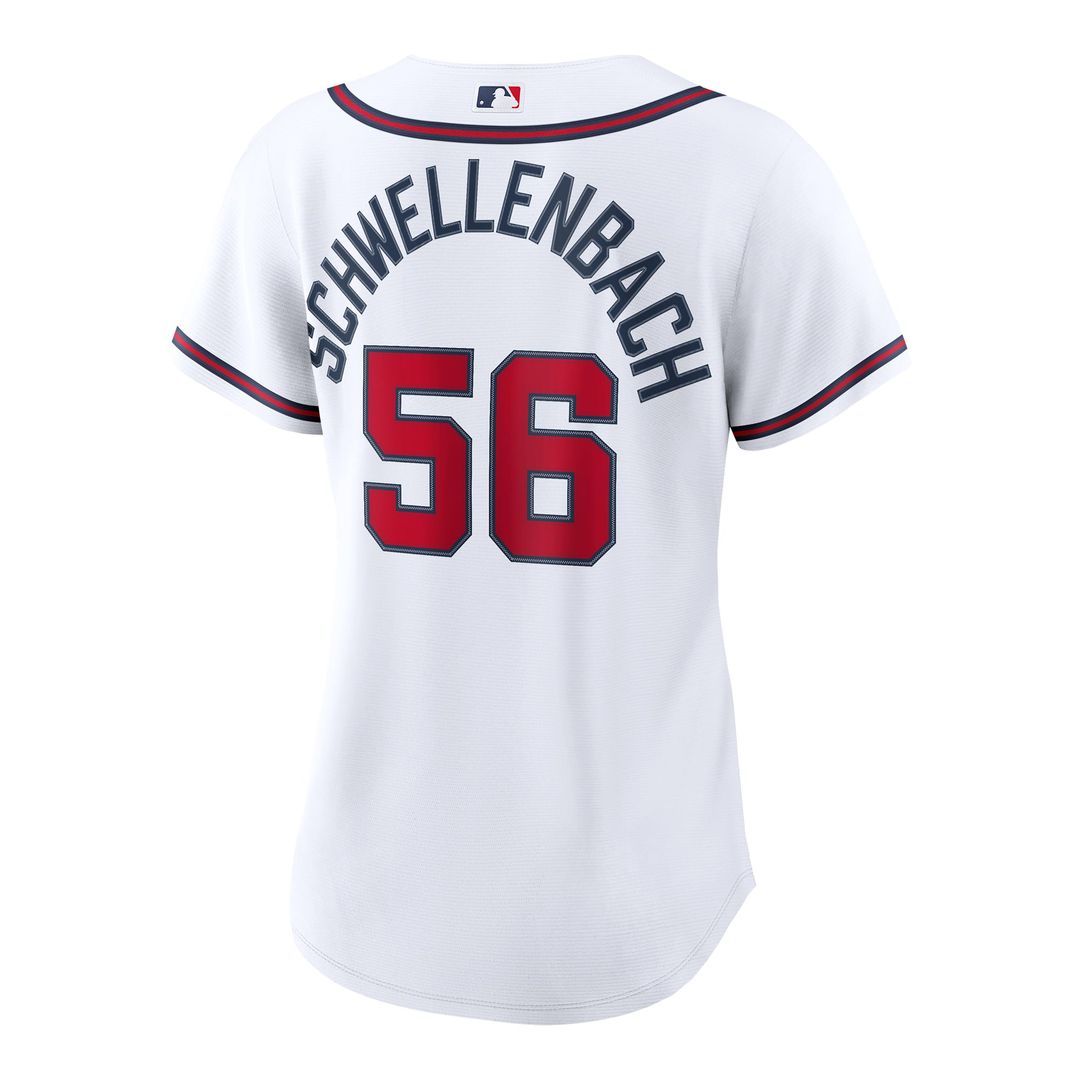 Atlanta Braves Spencer Schwellenbach Women's Home Replica Jersey | White