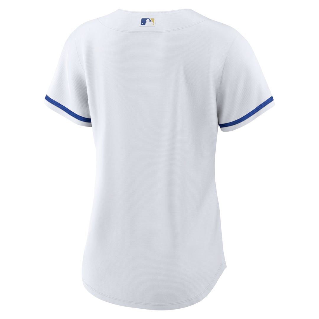 Kansas City Royals Women's Home Replica Team Logo Jersey | White