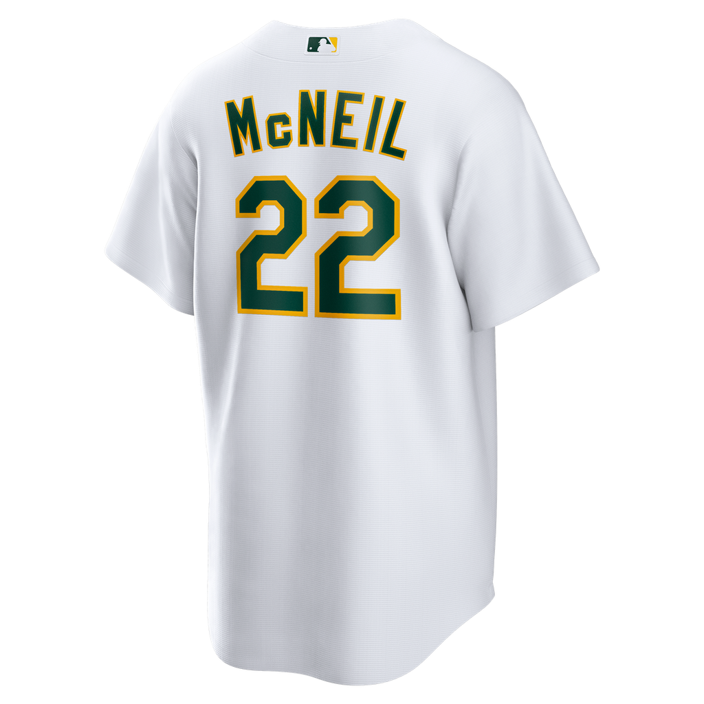 Athletics Jeff McNeil Home Replica Jersey | White