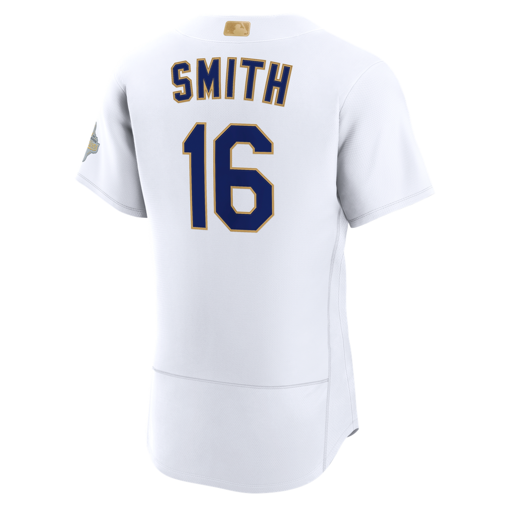 Los Angeles Dodgers Will Smith 2026 Gold Collection Authentic Jersey | White