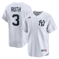 New York Yankees Babe Ruth Throwback Cooperstown Limited Jersey | White