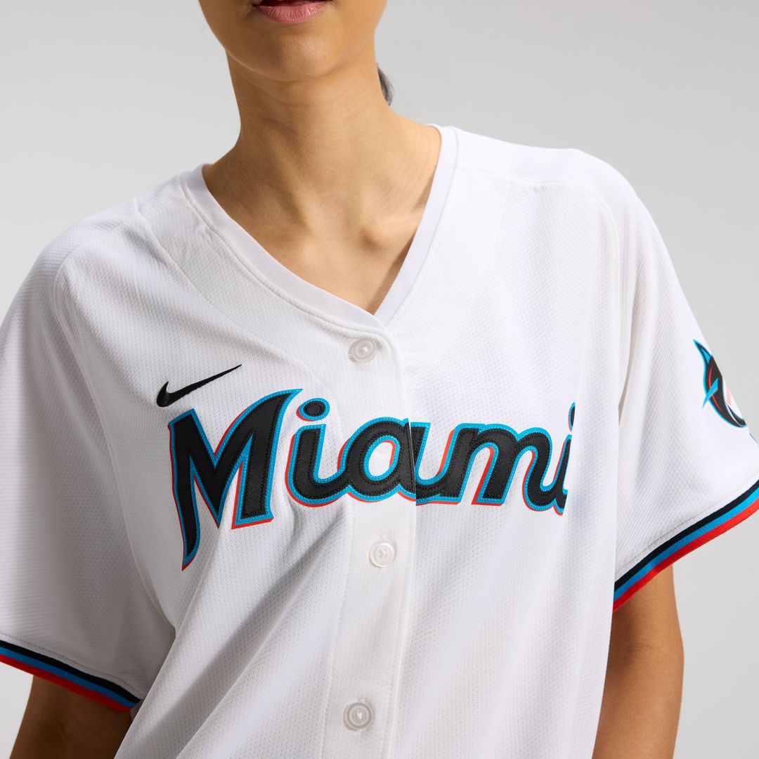 Miami Marlins Sandy Alcantara Women's Home Limited Jersey | White