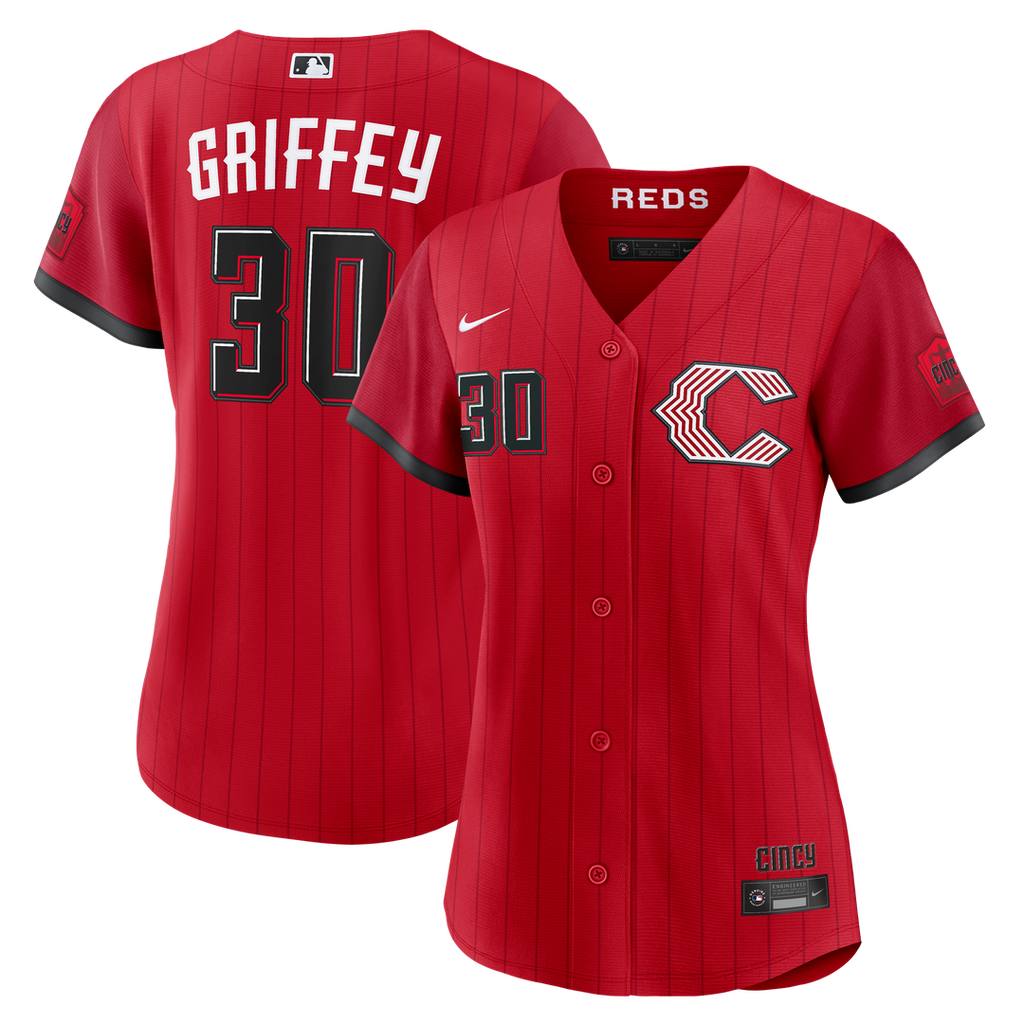 Cincinnati Reds Ken Griffey Jr. Women's 2026 City Connect Stadium Jersey | Red