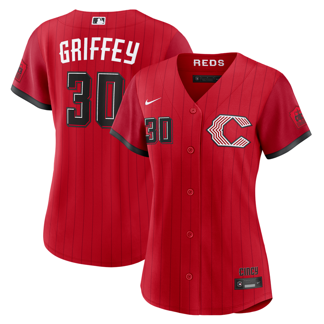 Cincinnati Reds Ken Griffey Jr. Women's 2026 City Connect Stadium Jersey | Red