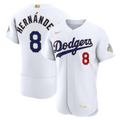 Los Angeles Dodgers Enrique Hernández 2026 Gold Collection Authentic Jersey | White