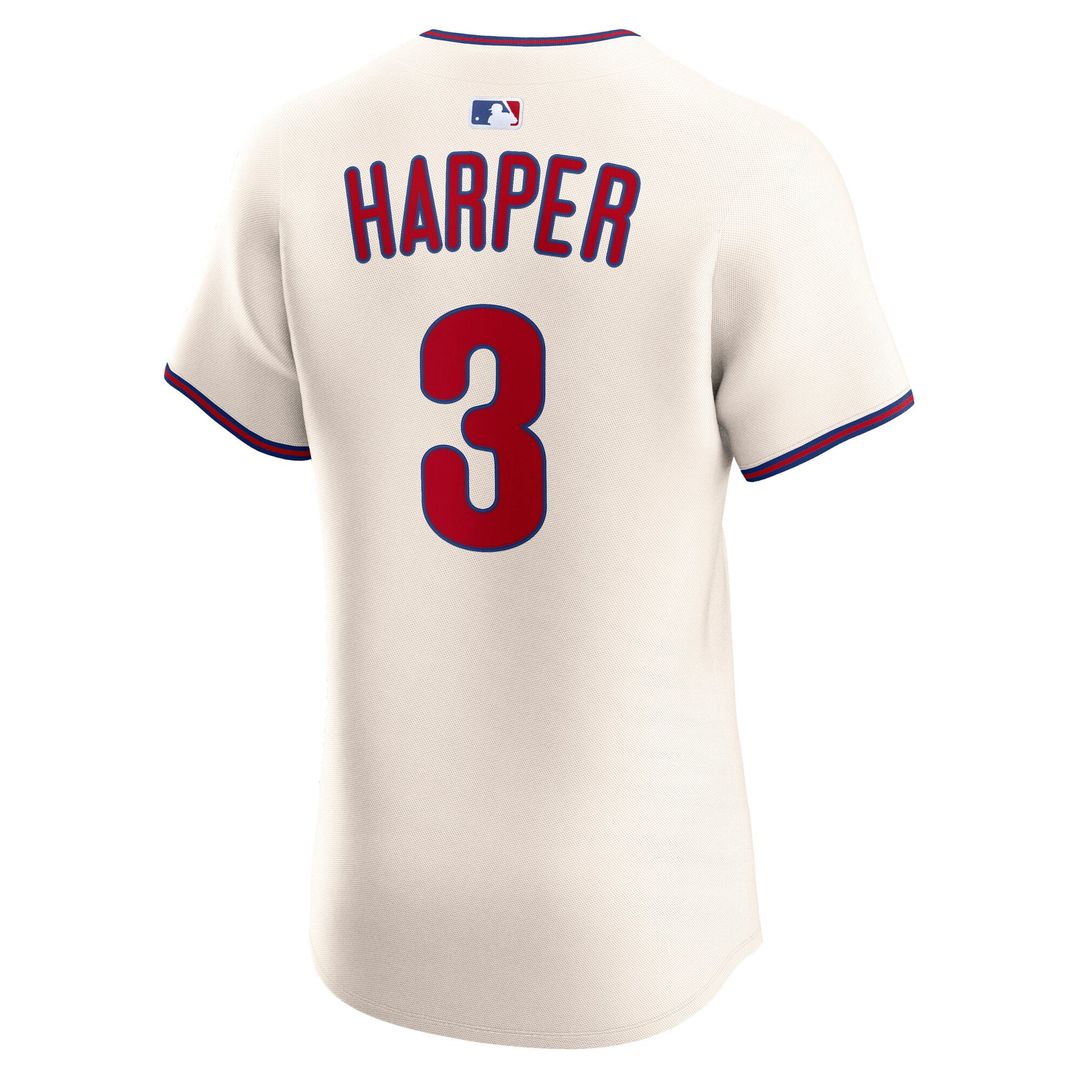 Philadelphia Phillies Bryce Harper Alternate 2 Elite Jersey | Cream