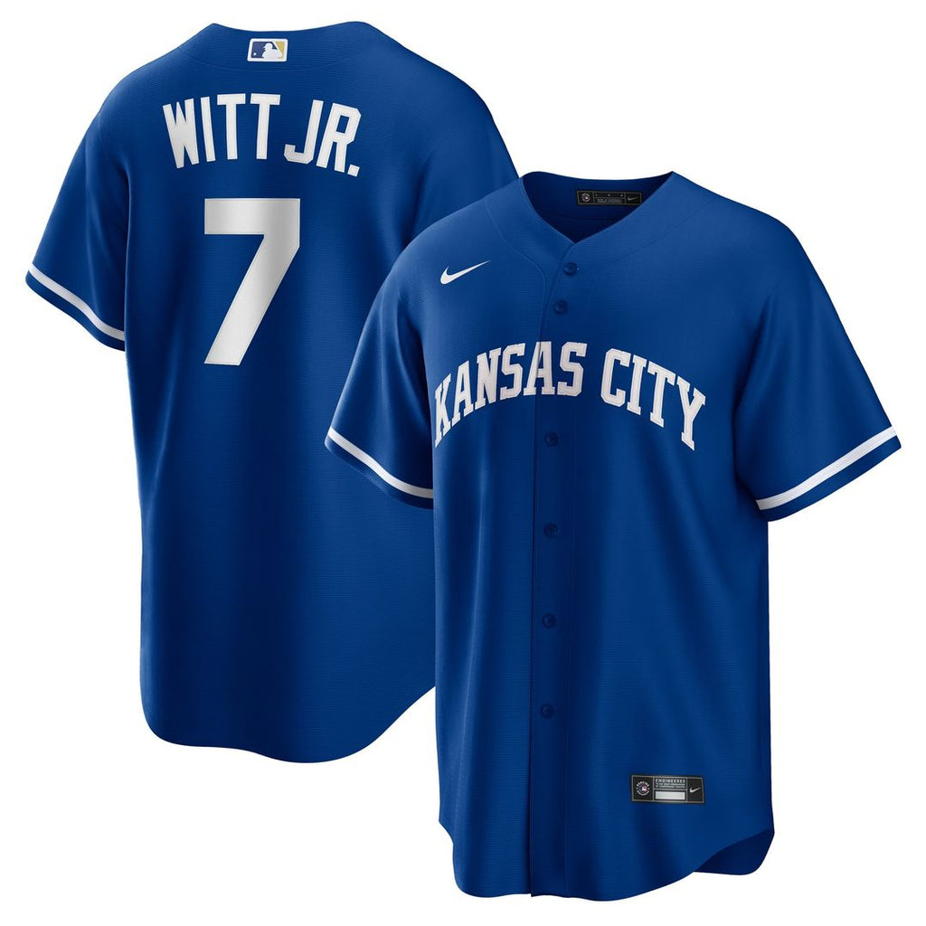 Kansas City Royals Bobby Witt Jr. Alternate 2 Replica Jersey | Rush Blue