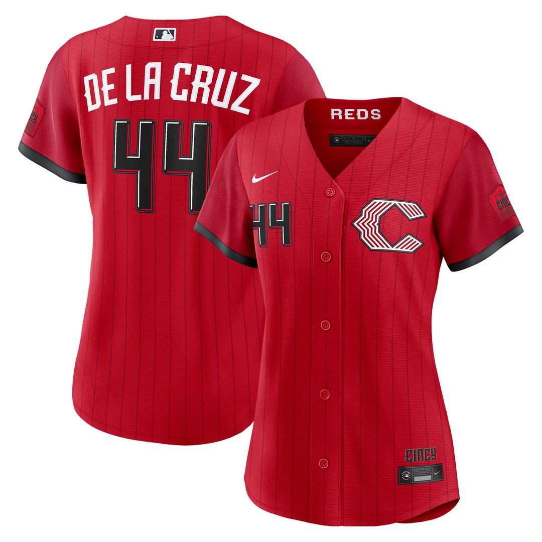 Cincinnati Reds Elly De La Cruz Women's 2026 City Connect Stadium Jersey | Red