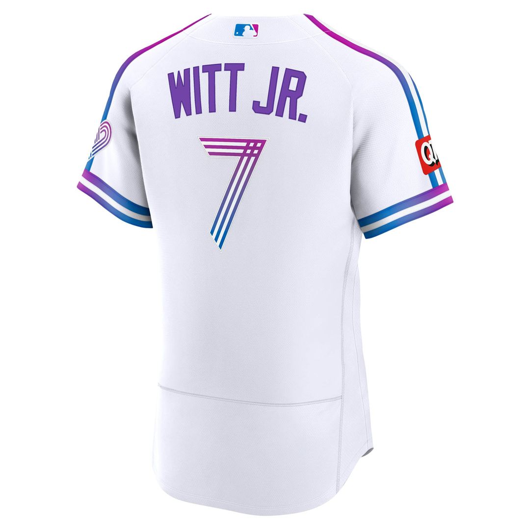 Kansas City Royals Bobby Witt Jr. 2026 City Connect Authentic Sponsor Patch Jersey | White