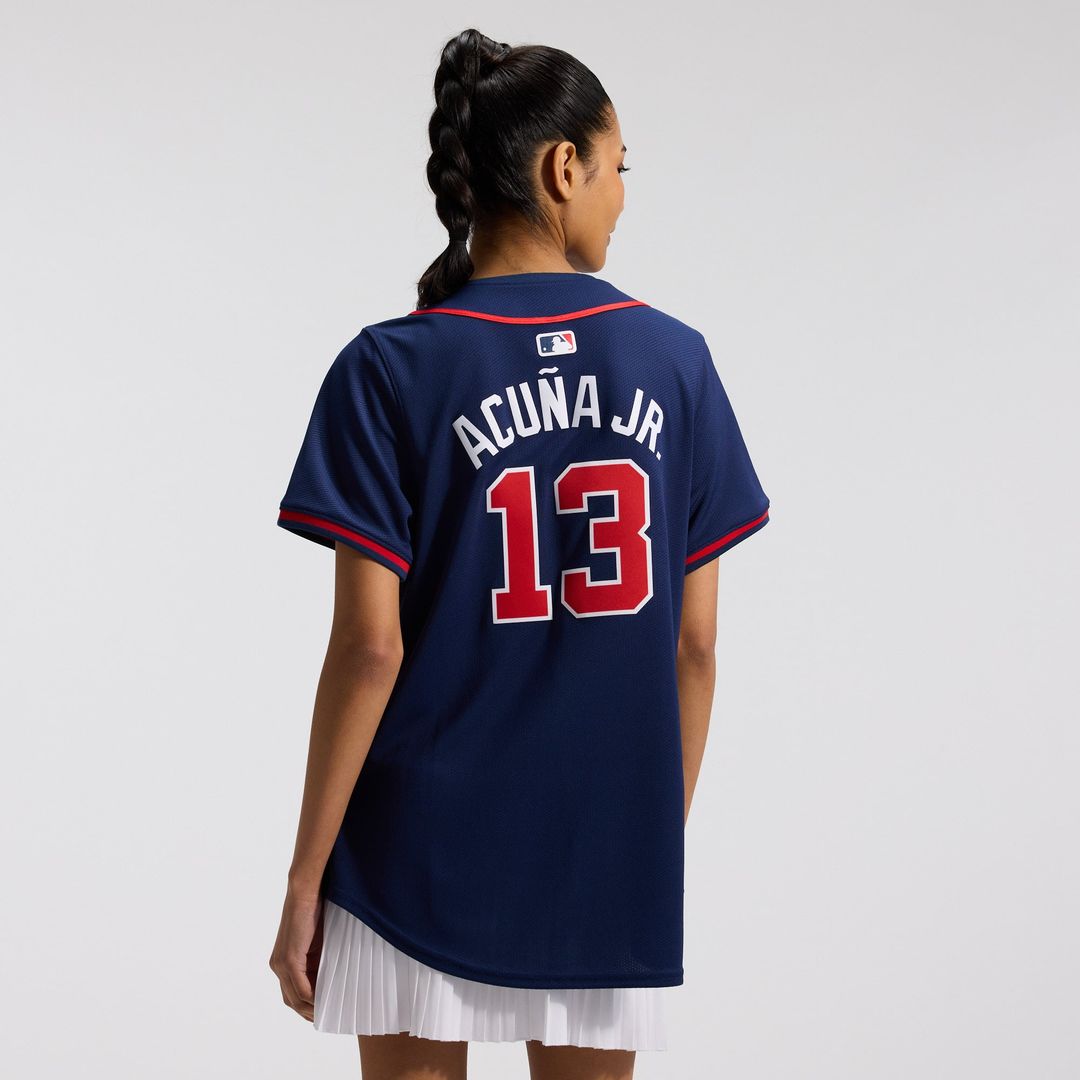 Atlanta Braves Ronald Acuña Jr. Women's Alternate Limited Jersey | Navy