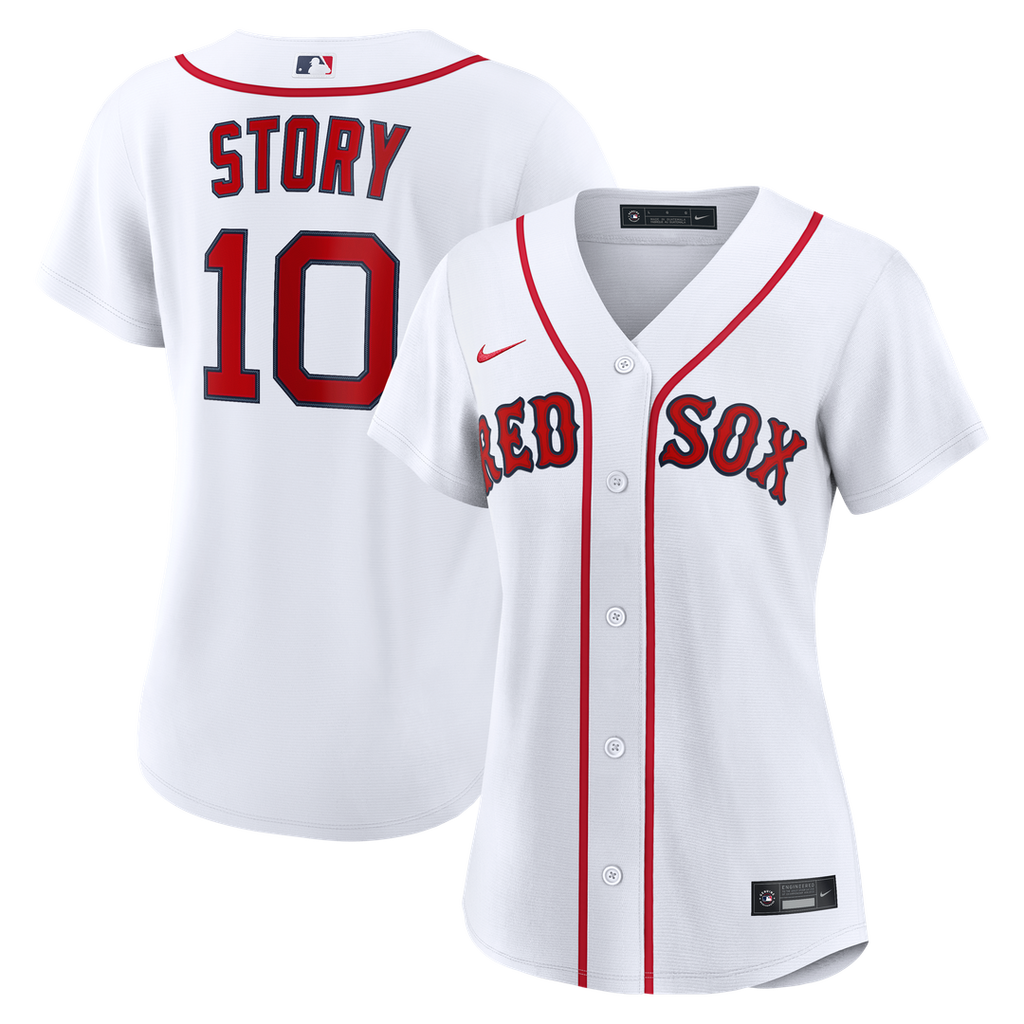 Boston Red Sox Trevor Story Women's Home Replica Jersey | White