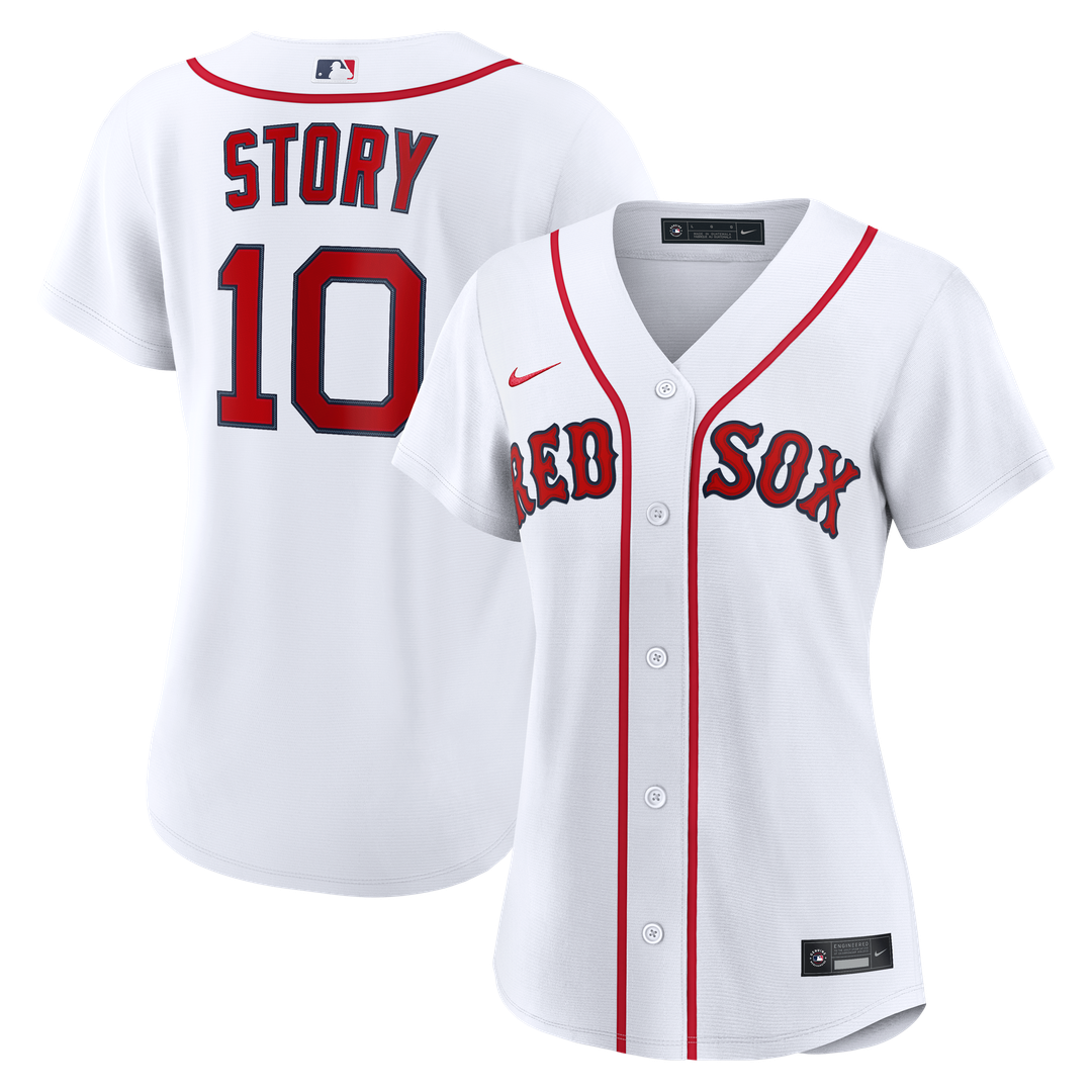 Boston Red Sox Trevor Story Women's Home Replica Jersey | White