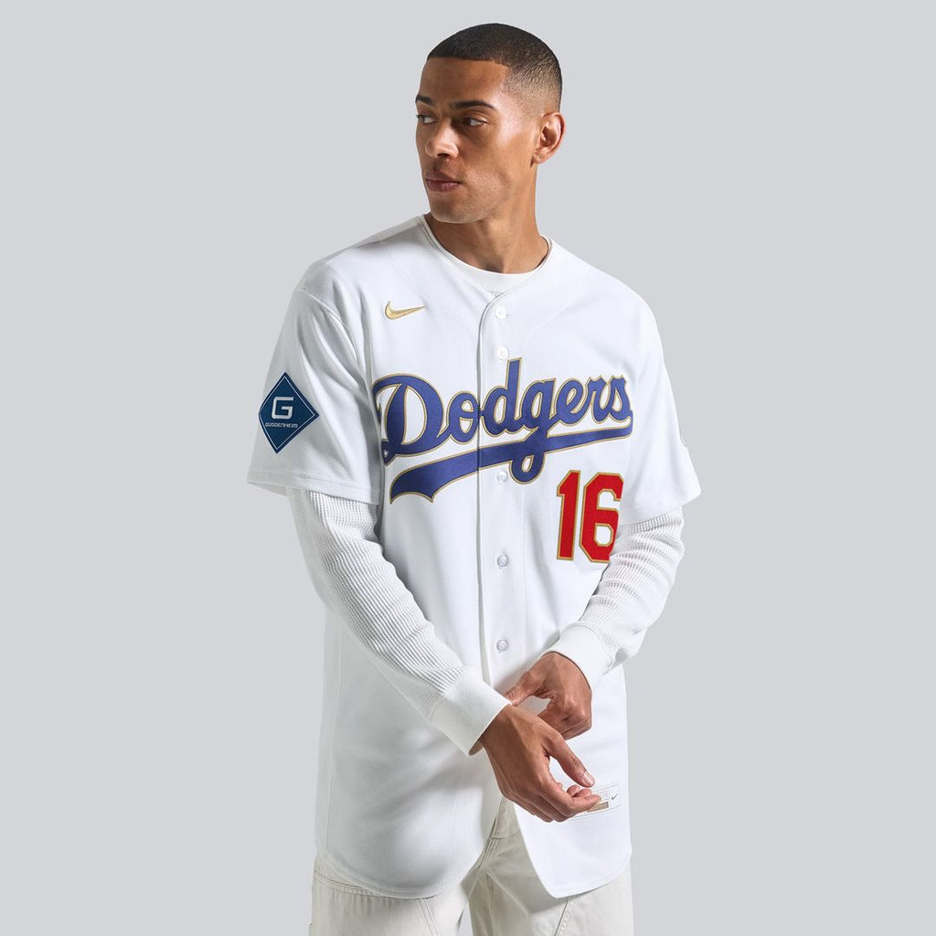 Los Angeles Dodgers Will Smith 2026 Gold Collection Authentic Jersey | White