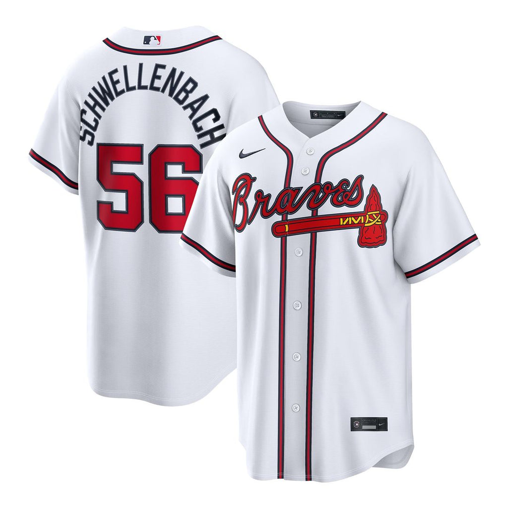 Atlanta Braves Spencer Schwellenbach Home Replica Jersey | White