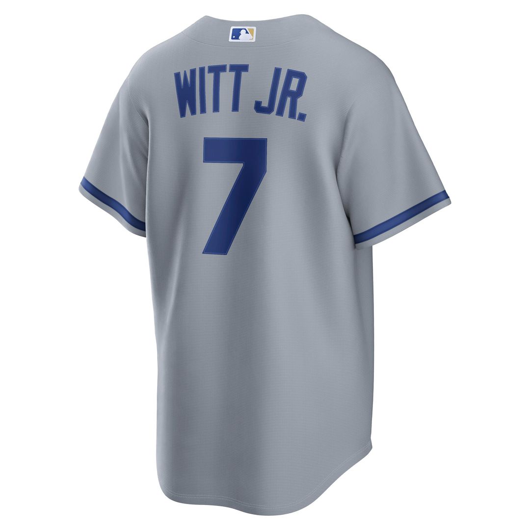 Kansas City Royals Bobby Witt Jr. Road Replica Jersey | Gray