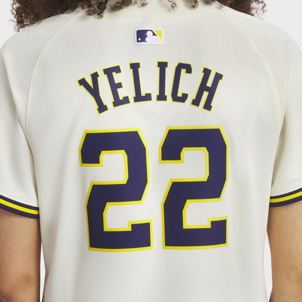 Milwaukee Brewers Christian Yelich Women's Home Limited Jersey | Cream