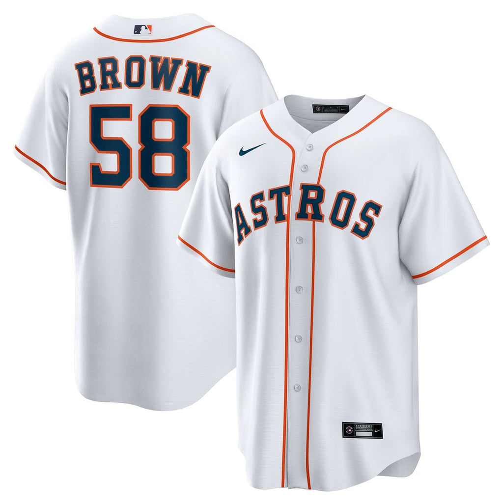 Houston Astros Hunter Brown Home Replica Jersey | White