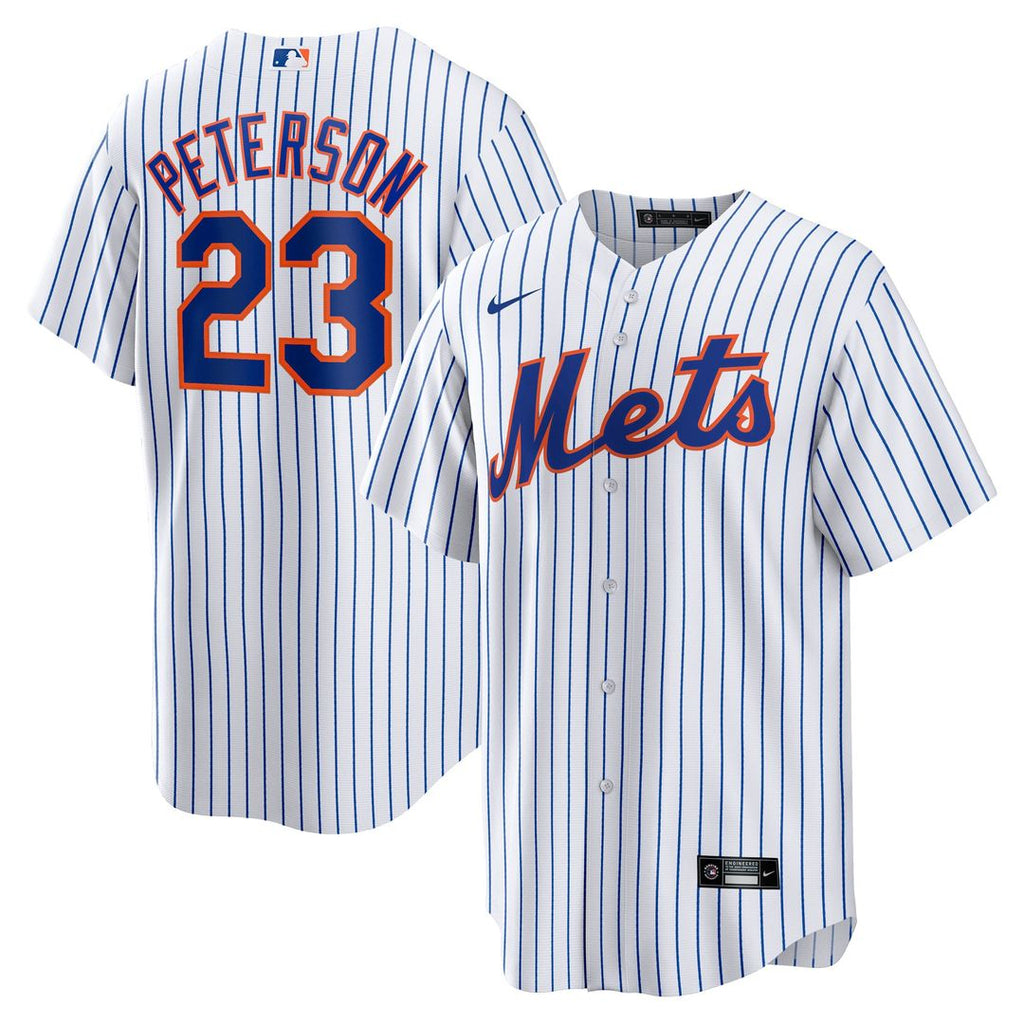 New York Mets David Peterson Home Replica Jersey | White