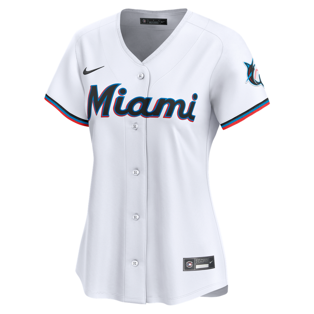 Miami Marlins Sandy Alcantara Women's Home Limited Jersey | White