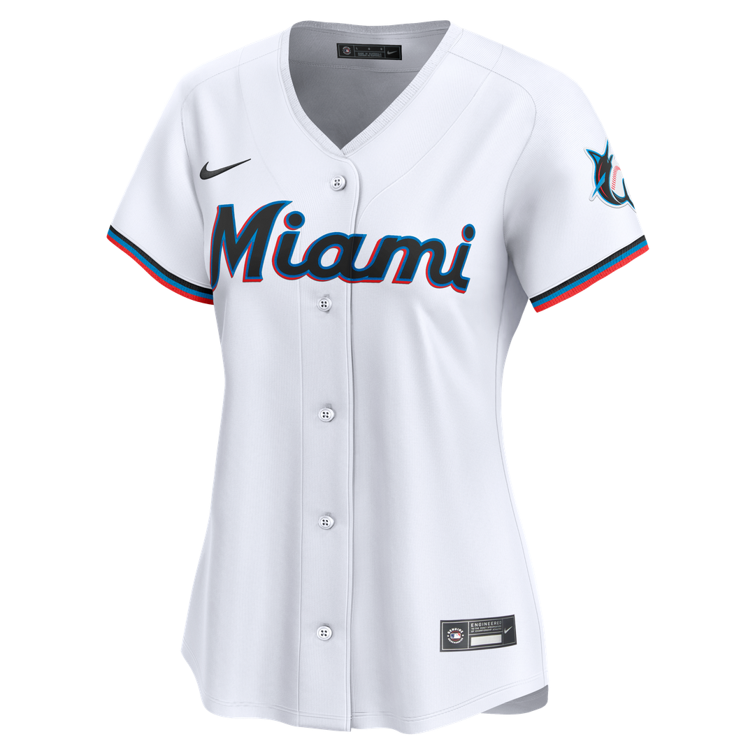 Miami Marlins Sandy Alcantara Women's Home Limited Jersey | White