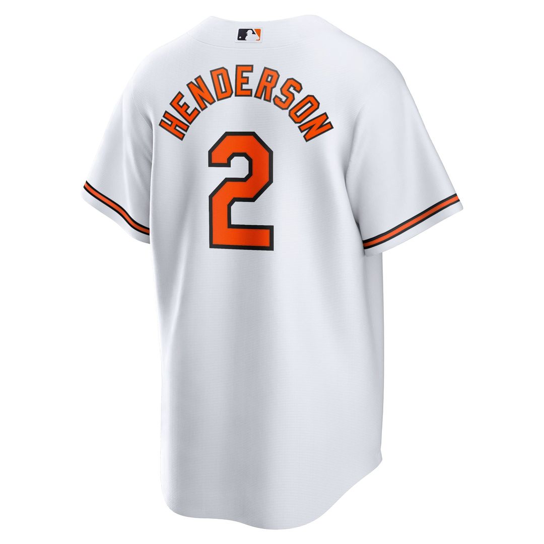 Baltimore Orioles Gunnar Henderson Home Replica Jersey | White