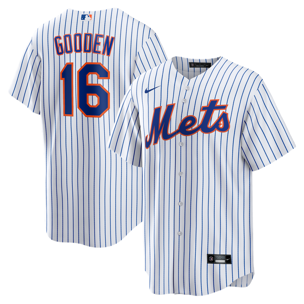 New York Mets Dwight Gooden Home Retired Replica Jersey | White