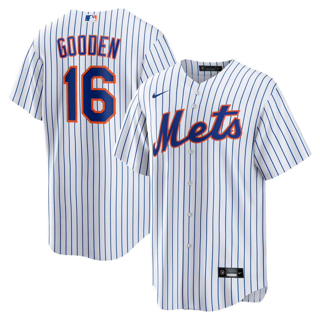 New York Mets Dwight Gooden Home Retired Replica Jersey | White