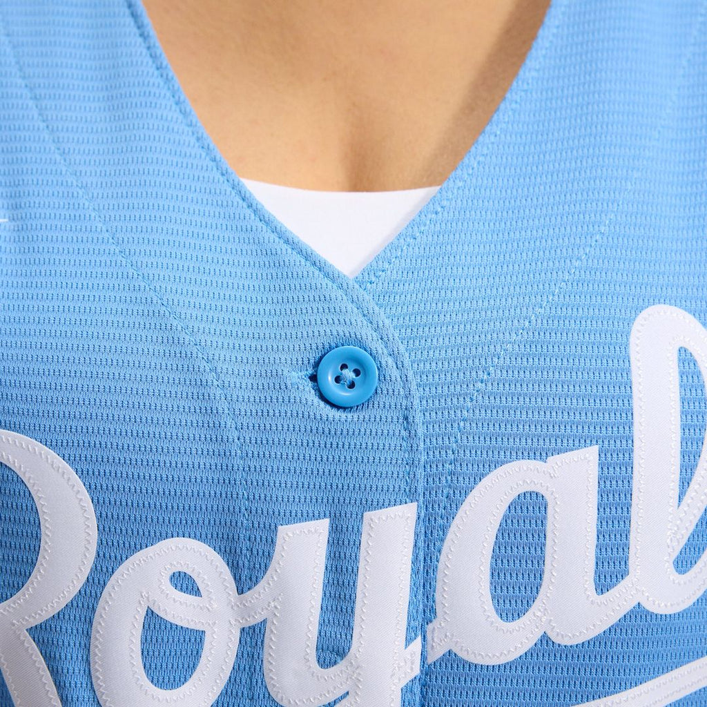Kansas City Royals Women's Alternate Replica Team Logo Jersey | Light Blue