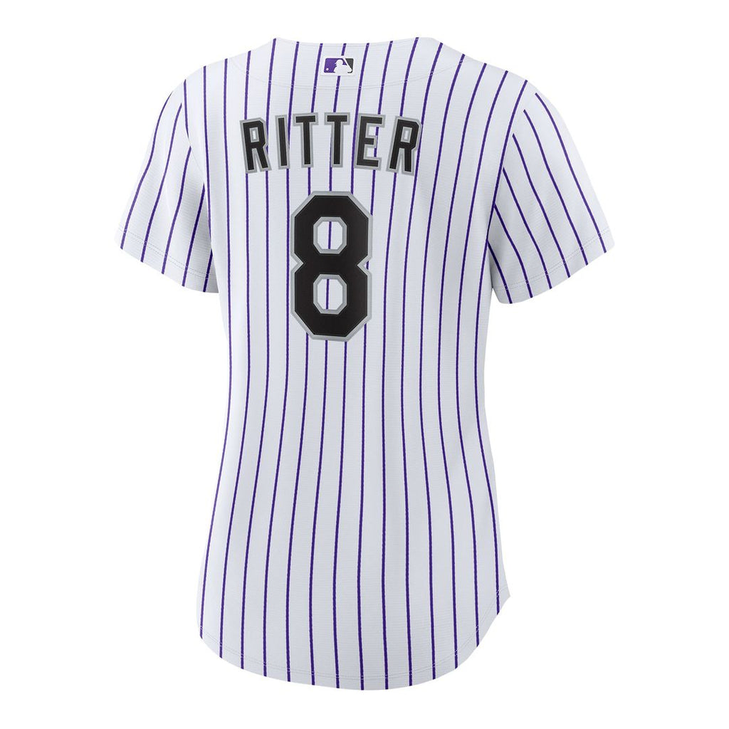 Colorado Rockies Ryan Ritter Women's Home Replica Jersey | White