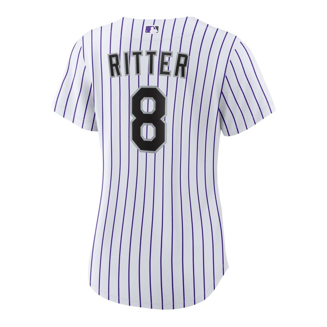 Colorado Rockies Ryan Ritter Women's Home Replica Jersey | White
