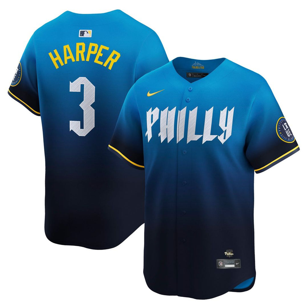 Philadelphia Phillies Bryce Harper City Connect Limited Jersey | Blue