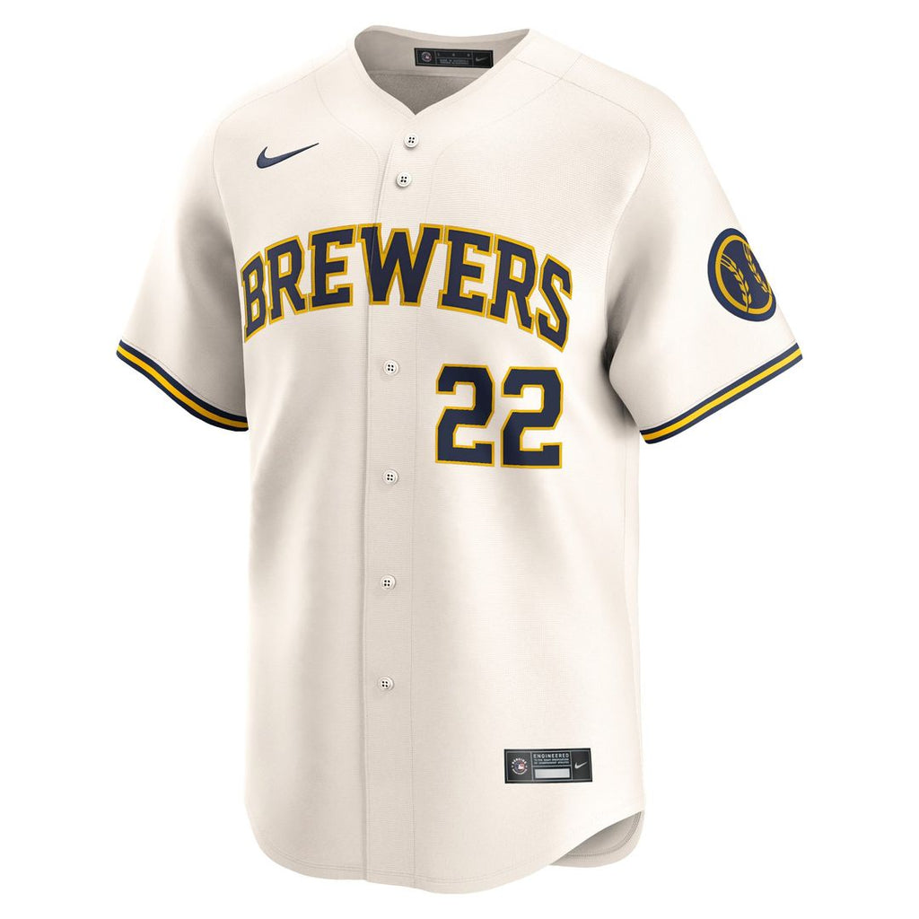 Milwaukee Brewers Christian Yelich Home Limited Jersey | Cream