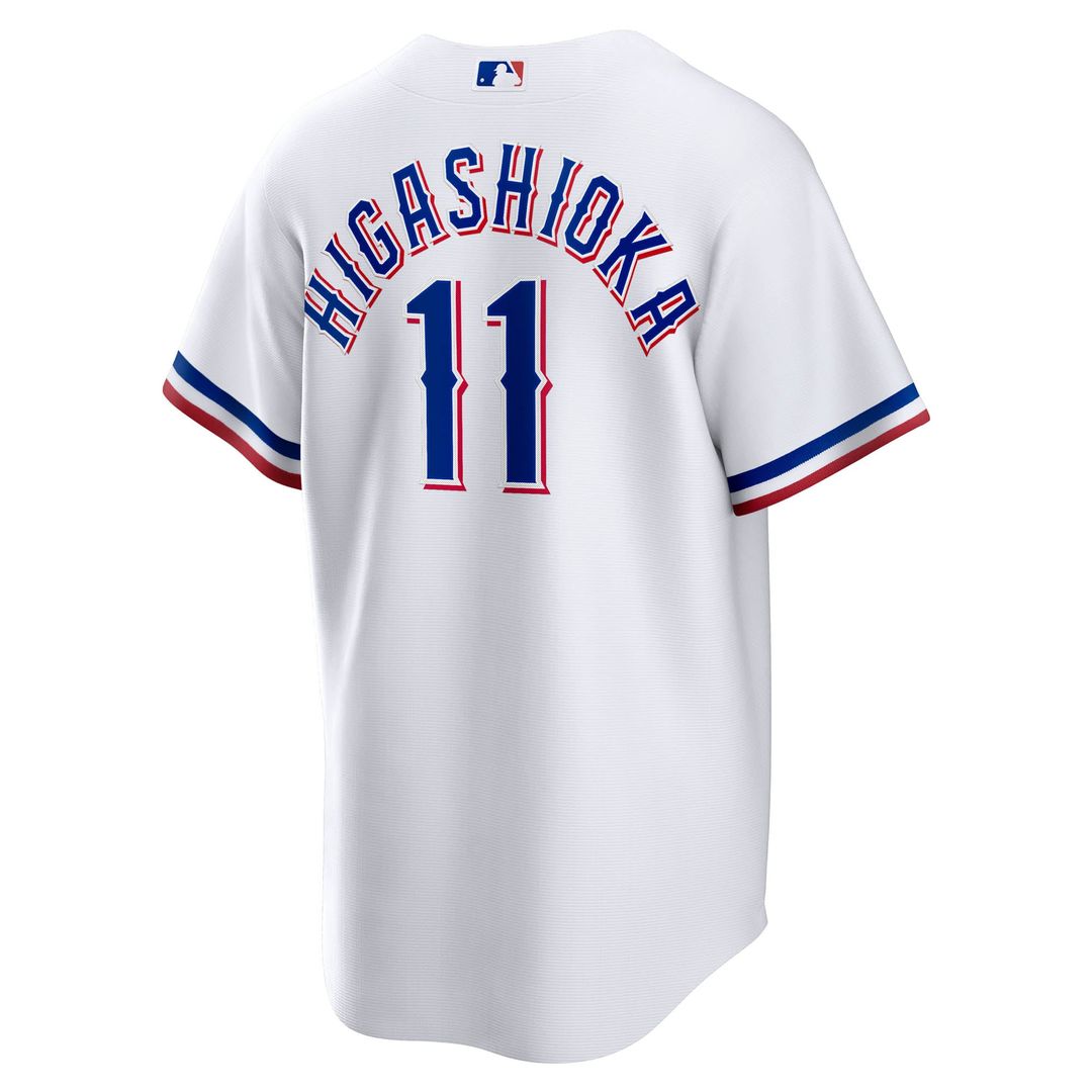 Texas Rangers Kyle Higashioka Home Replica Jersey | White