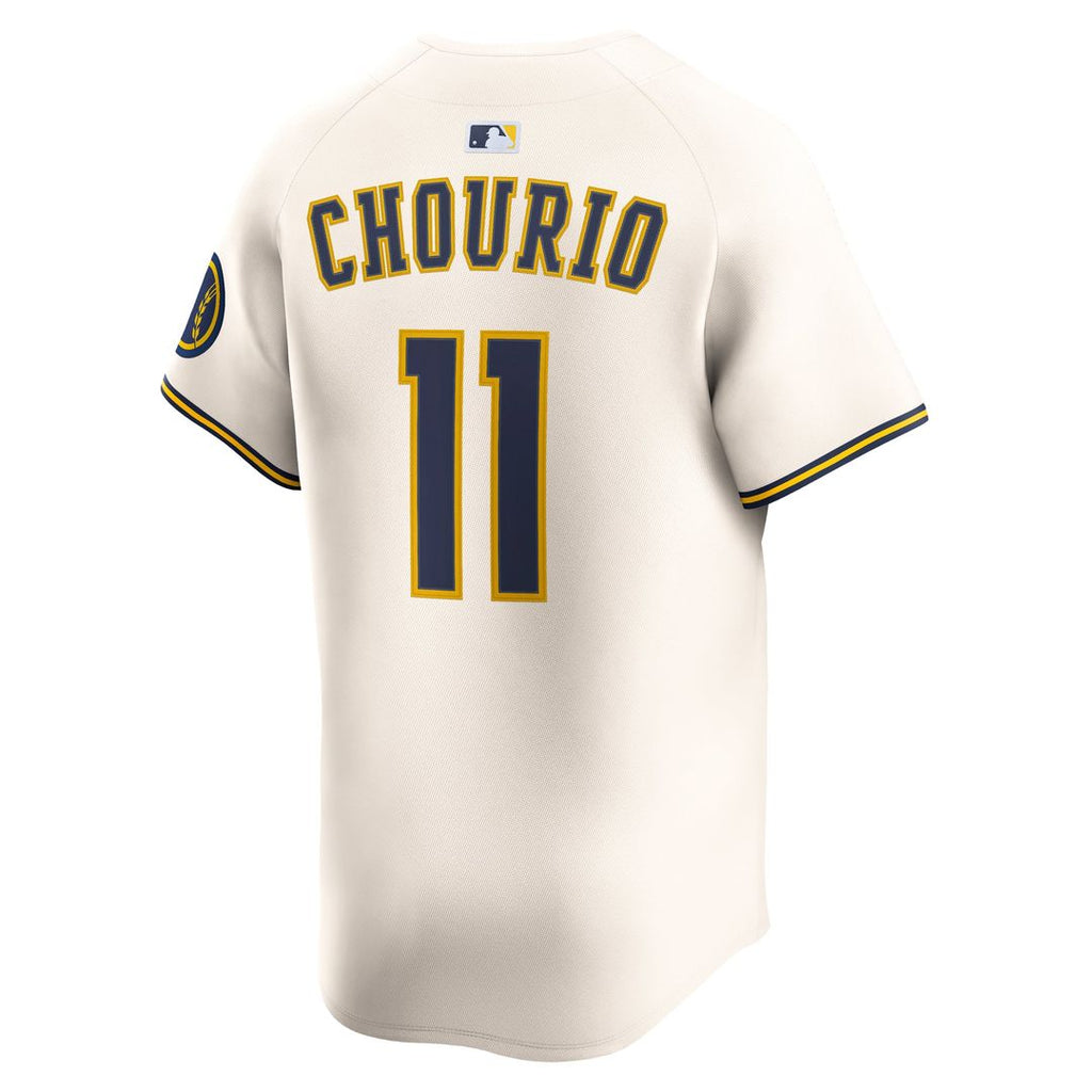 Milwaukee Brewers Jackson Chourio Home Limited Jersey | Cream